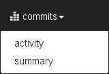 Git commit activity.